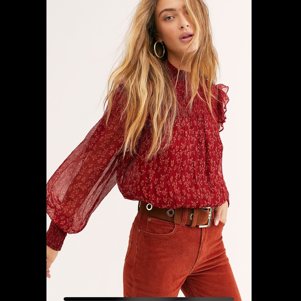 NWT Free People Roma Blouse XS